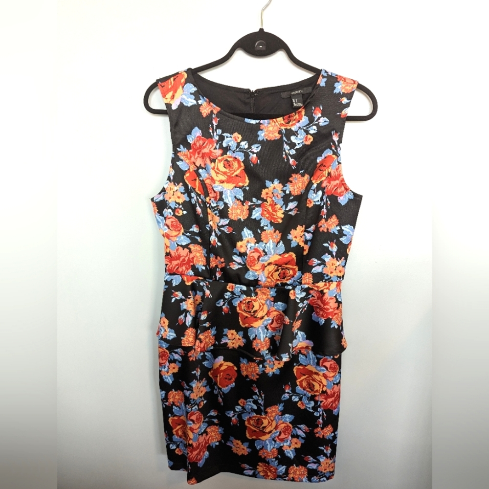 Floral Peplum Mini Dress